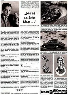 Technics: advertising, car, DKW, advertisement in Der Stern
