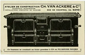 Gand: Advertising card for Belgian Cooking Range