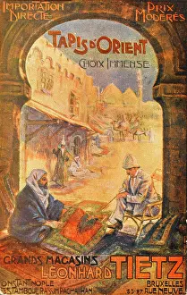 Haggling: Advertising Card for rug importer