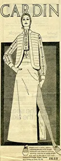 Cardin: Advertisement for Cardin suit at Selfridges