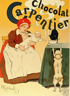 Steaming: Advertisement for Carpentier drinking chocolate