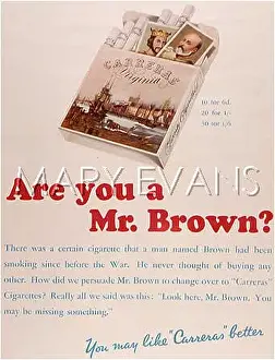 Cigs: ADVERT/CARRERAS CIGS