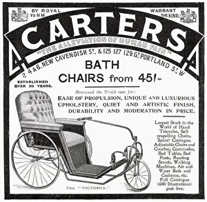 Carters: Advert for Carters invaild chair 1909