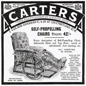 Propelling: Advert for Carters invaild chair 1909