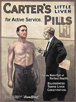 Pharmaceuticals: Advertisement, Carter's Little Liver Pills, WW1