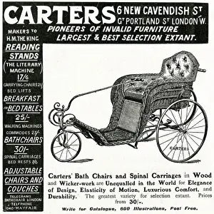 Carters: Advert for Carters spinal carriage 1906