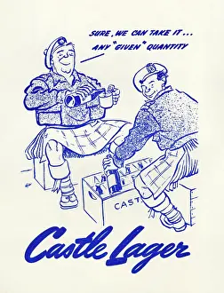 Kilts: Advert for Castle Lager