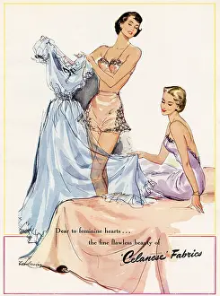 Garments: Advert for Celanese Fabrics 1951