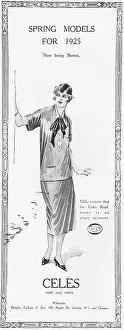 Celes: Advert for Celes pure silk Spring Models for 1925