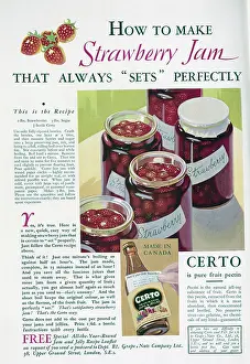 Conserves: Advert for Certo, with Recipe