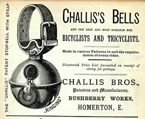 Buckle: Advertisement, Challis Bros, Bicycle Bells