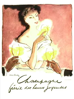 Heures: Advertisement for champagne