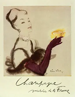Chic: Advertisement for champagne