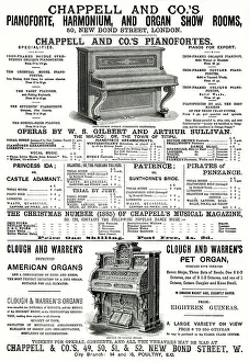 Chappell: Advert for Chappell & Co.s musical instruments 1885