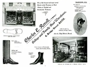 Boot: Advert for Charles E. Revell, Boot Warehouse, Bath