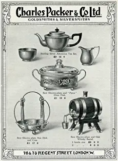 Packer: Advert for Charles Packer, electro-plate items 1927