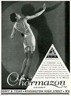 Suspender: Advert for Charmazon women's underwear 1933