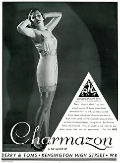 Suspender: Advert for Charmazon women's underwear 1933