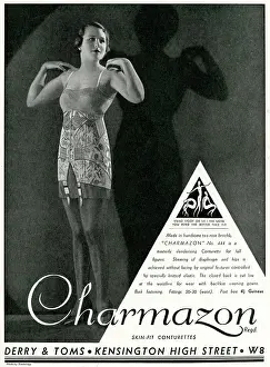 Suspender: Advert for Charmazon women's underwear 1933