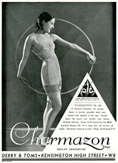 Suspender: Advert for Charmazon women's underwear 1933