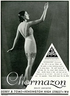 Suspender: Advert for Charmazon women's underwear 1933