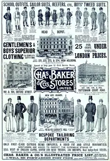 Chas: Advert, Chas Baker & Co Stores Limited, London