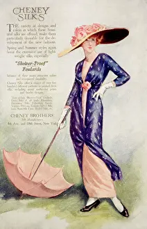 Silks: Advertisement for Cheney Brothers shower-proof ?