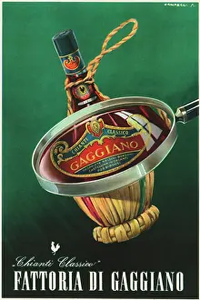 Magnifying: ADVERT/CHIANTI 1956