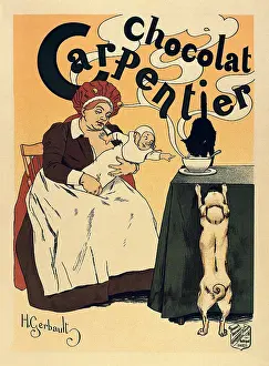 Gerbault: Advertisement of the chocolate brand Carpentier