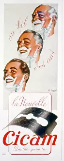 Razor: Advertisement for Cicam razor blade