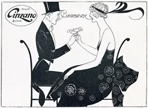 Vermouth: Advert for Cinzano Vermouth 1921