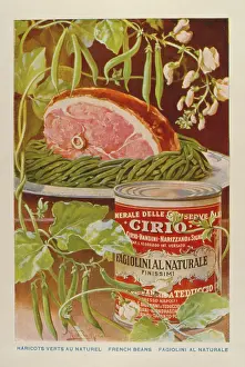 Beans: Advertisement for Cirio French beans