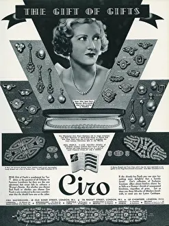 Ciro: Advert for Ciro jewellery 1936