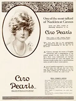 Ciro: Advert for Ciro Pearls 1921