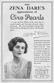 Ciros: Advert for Ciro pearls, 1926