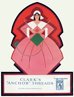 Threads: Advert for Clark's Anchor Threads 1925