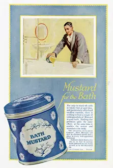 Colds: Advert for Colman's Bath Mustard 1925
