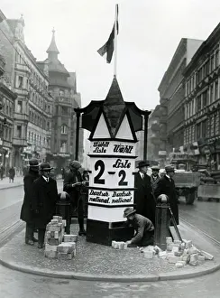 Dnvp: Advertising column with the election poster