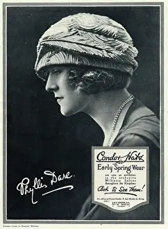 Modeled: Advert for Condor hats 1923