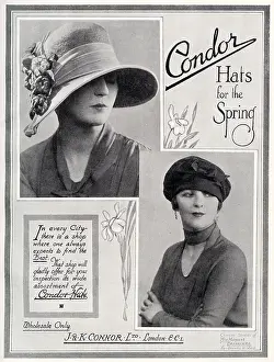 Bannerman: Advert for Condor hats 1926