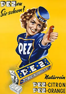 Citron: advertisement, confectionery, sweets, PEZ, poster