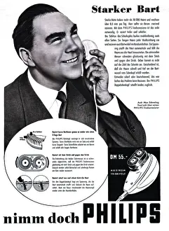 Shaver: advertising, cosmetics beard, Philips Allstrom