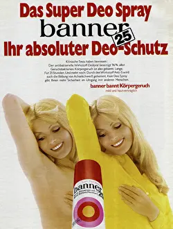 Odour: advertising, cosmetics, Deo Spray banner25, advertisement