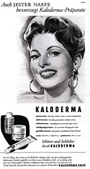 Creme: advertising, cosmetics, Kaloderma, advertisement