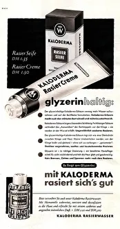 Creme: advertising, cosmetics, Kaloderma, advertisement