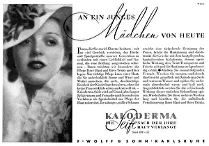 Kaloderma: advertising, cosmetics, Kaloderma soap, F. Wolff