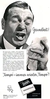 Tempo: advertising, cosmetics, Tempo paper handkerchief