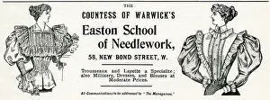 Gigot: Advert for Countess of Warwicks Easton 1896