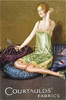 Flair: ADVERT/COURTAULD FABRICS