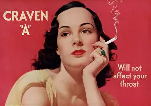Craven: Advert for Craven A cigarettes 1939